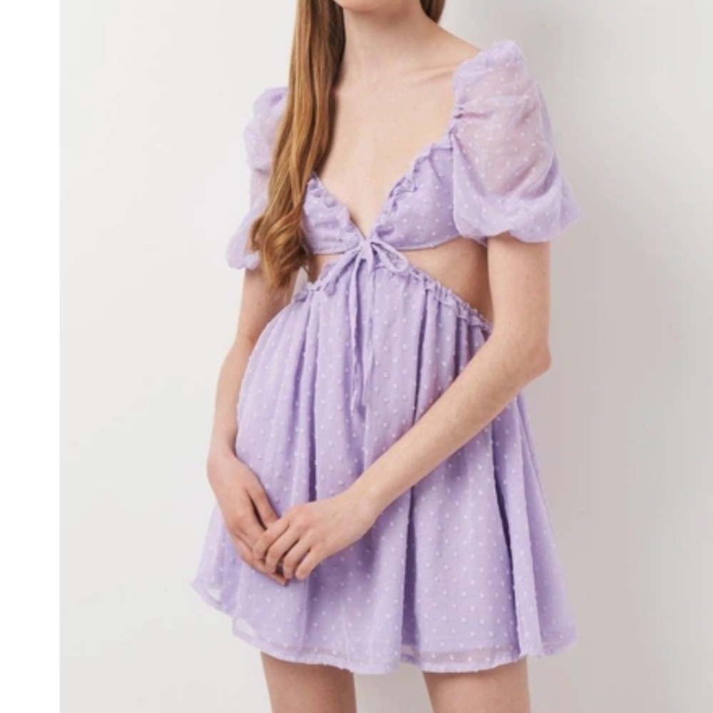 Missguided Milkmaid Open Back Dress NWT